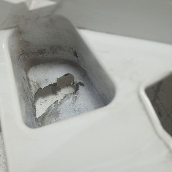 Carenagem Capa Tanque Dir C/ Avaria Bmw G310 Gs 20-24 Orig Branco