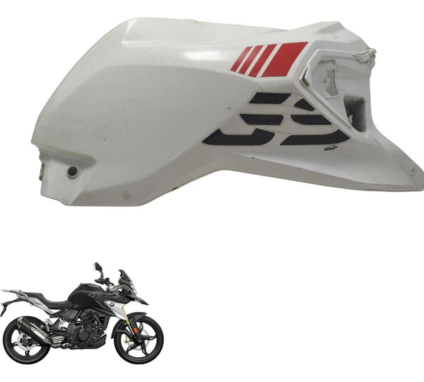 Carenagem Capa Tanque Dir C/ Avaria Bmw G310 Gs 20-24 Orig Branco