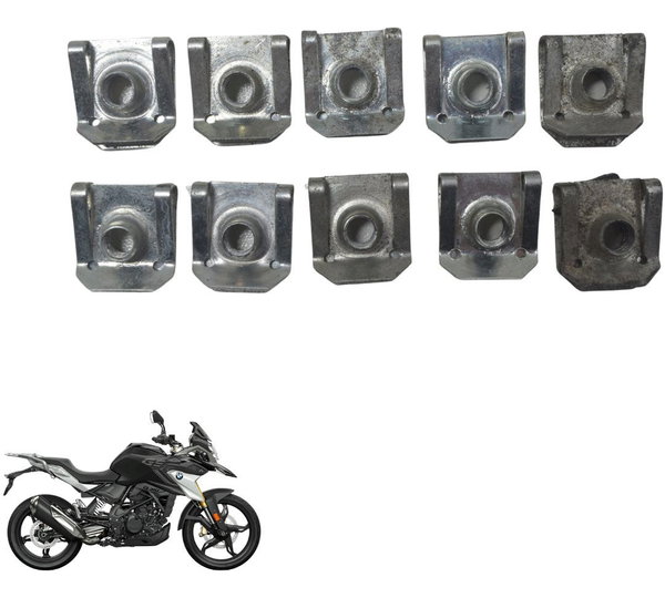 Kit C/ 10 Presilhas Carenagem 1,5mm Bmw G310 Gs 20-24 Orig