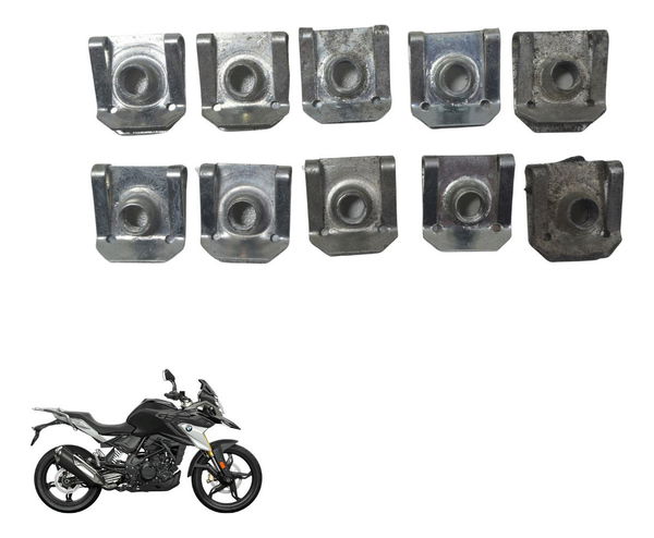 Kit C/ 10 Presilhas Carenagem 1,5mm Bmw G310 Gs 20-24 Orig
