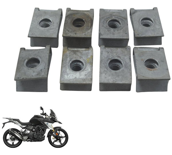 Kit C/8 Presilhas Carenagem 2,5mm Bmw G310 Gs 20-24 Original