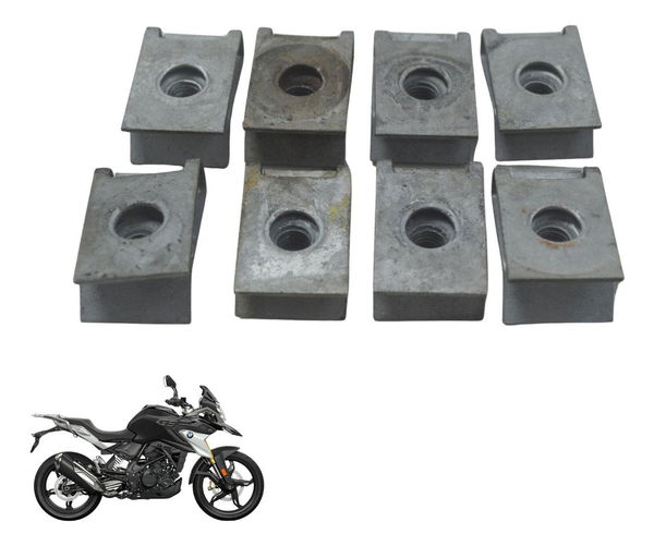 Kit C/8 Presilhas Carenagem 2,5mm Bmw G310 Gs 20-24 Original