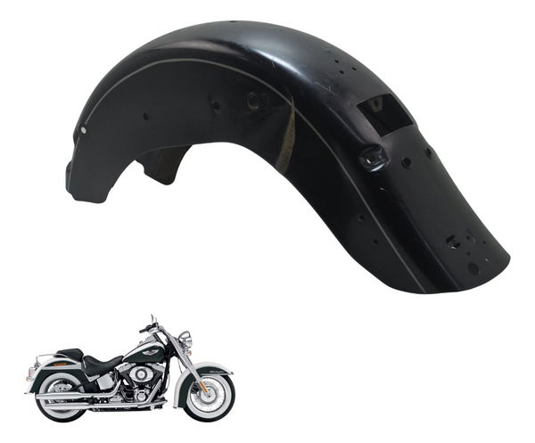 Paralama Tras C/ Avaria Harley Softail Deluxe Flstn 12-15