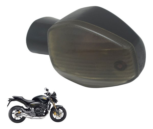 Carcaça Pisca Diant Esq Honda Cb 600f Hornet 08-11 Original Esquerdo Preto