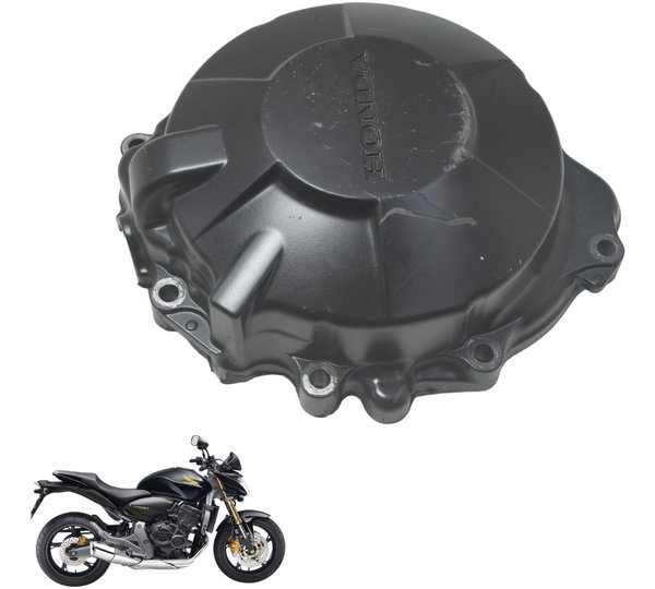 Tampa Motor Esq Estator C/ Detalh Honda Cb 600f Hornet 08-11 Preto