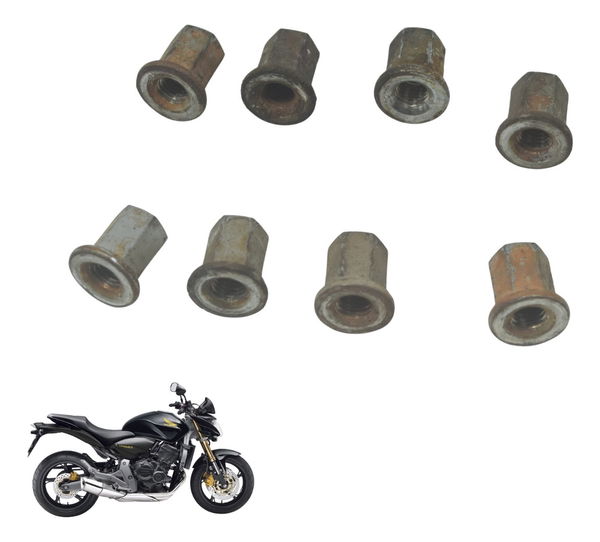 Jogo Porca Escapamento Honda Cb 600f Hornet 08-11 Original