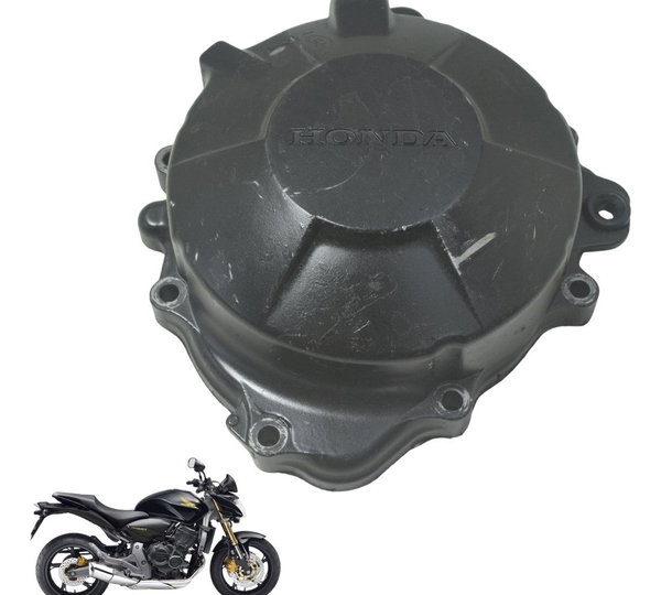 Tampa Motor Esq Estator Honda Cb 600f Hornet 08-11 Original Preto