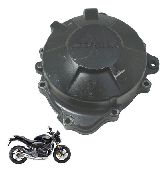 Tampa Motor Esq Estator Honda Cb 600f Hornet 08-11 Original Preto
