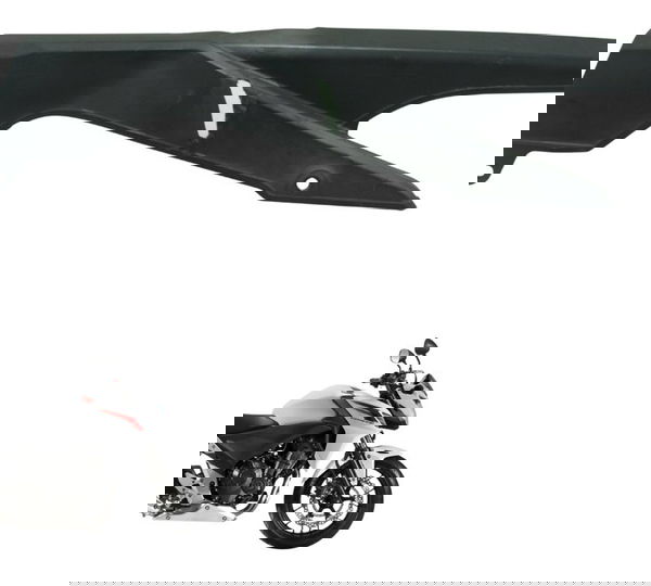 Capa Corrente C/ Avaria Honda Cb 500 F 14-15 Original Preto