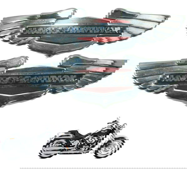 Par Emblema Tanque Harley Softail Deluxe Flstn 12-15 Orig