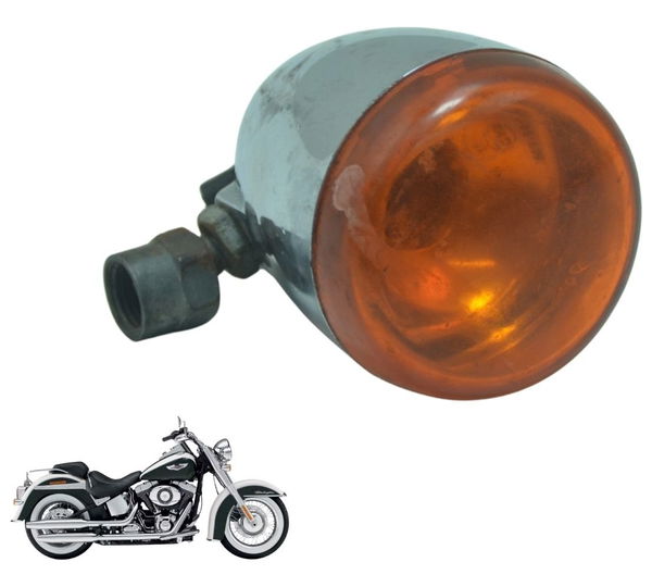 Pisca Dianteiro Harley Softail Deluxe Flstn 12-15 Original