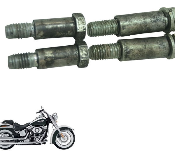 Jogo Parafuso Amorte Tras Harley Softail Deluxe Flstn 12-15