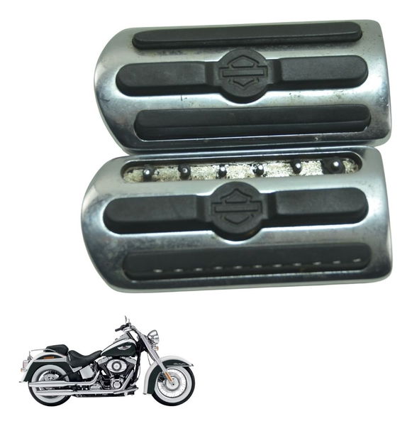 Par Pedaleira Tras Acesso Harley Softail Deluxe Flstn 12-15