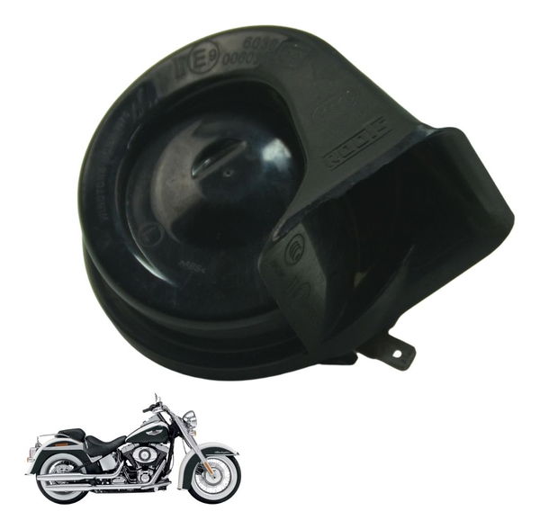 Buzina C/ Detalhes Harley Softail Deluxe Flstn 12-15 Orig