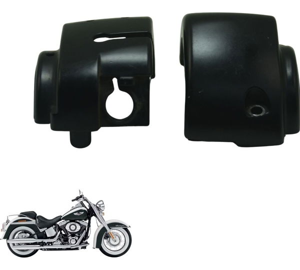 Carcaça Chave Punho Esq Harley Softail Deluxe Flstn 12-15
