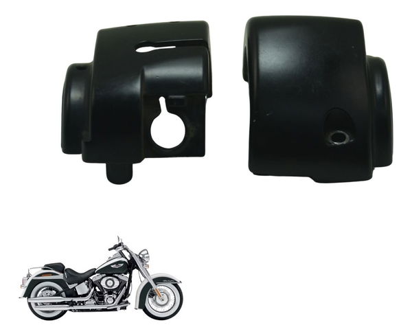 Carcaça Chave Punho Esq Harley Softail Deluxe Flstn 12-15