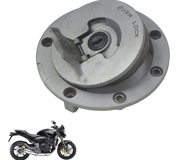Tampa Tanque S/ Chave Honda Cb 600f Hornet 08-11 Original Prateado