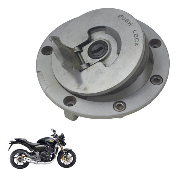 Tampa Tanque S/ Chave Honda Cb 600f Hornet 08-11 Original Prateado
