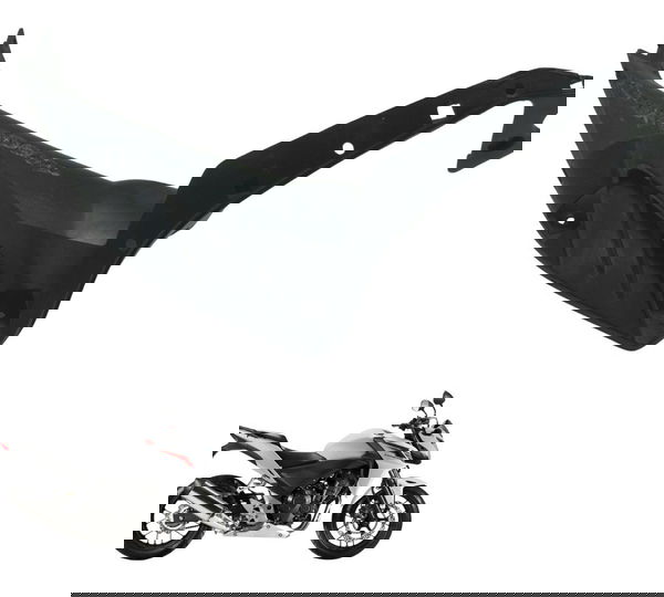 Aba Lateral Tanque Esq C/ Detalhes Honda Cb 500 F 14-15 Orig Preto