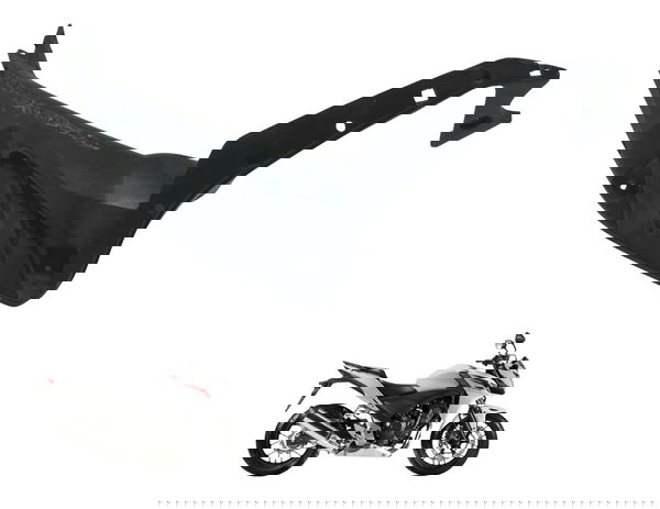 Aba Lateral Tanque Esq C/ Detalhes Honda Cb 500 F 14-15 Orig Preto