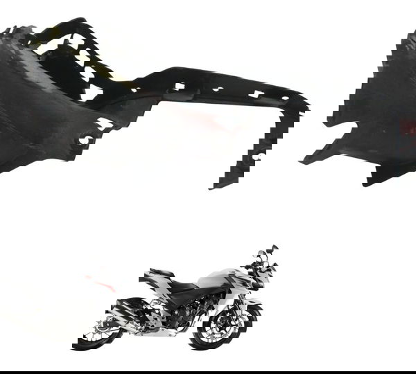 Aba Lateral Tanque Dir C/ Avaria Honda Cb 500 F 14-15 Orig Preto