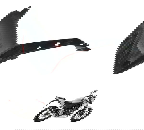 Aba Lateral Tanque Esquerda Honda Cb 500 F 14-15 Original Preto