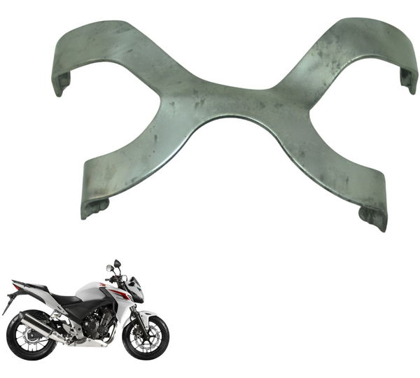 Suporte Paralama Dianteiro Honda Cb 500 F 14-15 Original Prateado