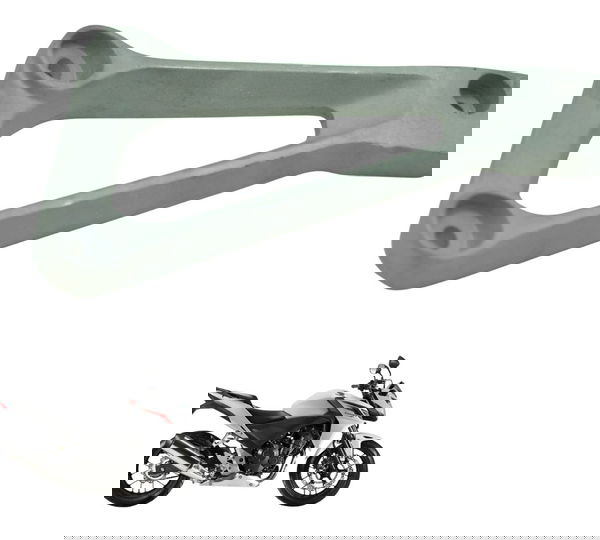 Suporte Pedaleira Traseira Esq Avaria Honda Cb 500 F 14-15 Prateado