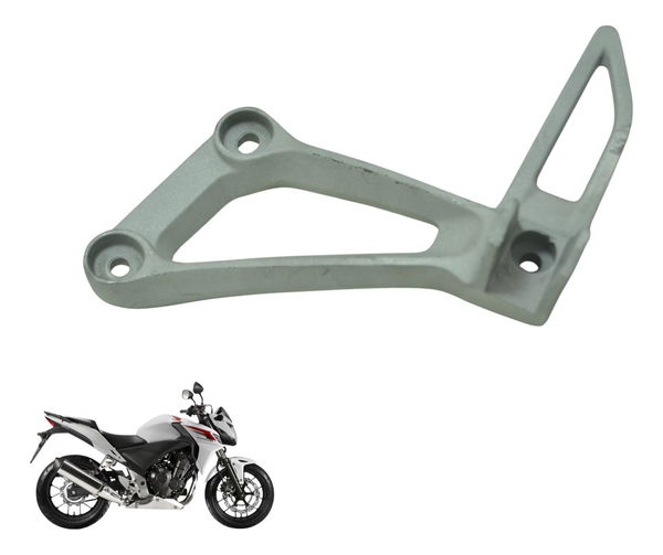Suporte Pedaleira Traseira Esq Honda Cb 500 F 14-15 Original Prateado