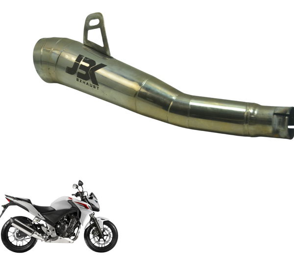 Ponteira Escape Esportiva Jbk Exhaust Honda Cb 500 F 14-15 Prateado