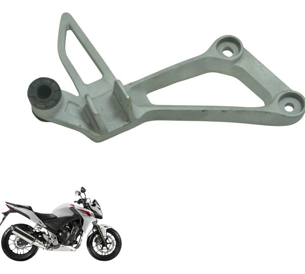 Suporte Pedaleira Traseira Dir Honda Cb 500 F 14-15 Original Prateado