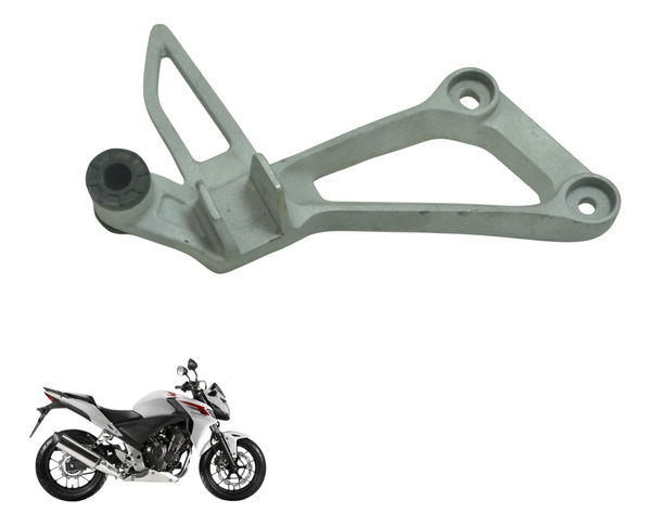Suporte Pedaleira Traseira Dir Honda Cb 500 F 14-15 Original Prateado