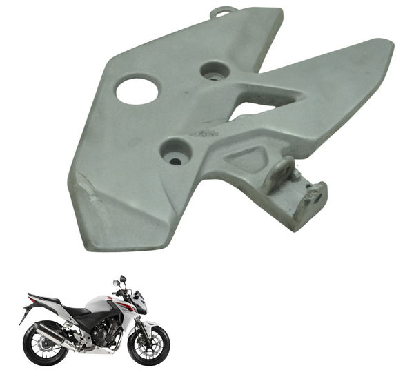 Suporte Pedaleira Diant Esq C/ Det Honda Cb 500 F 14-15 Orig Prateado