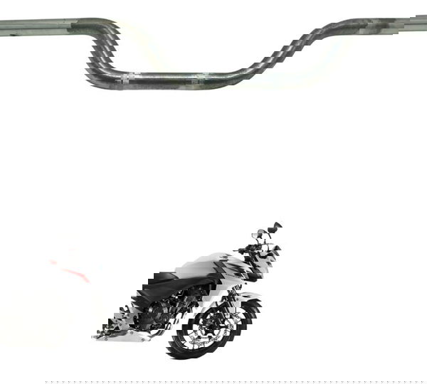 Guidão Empenado Paralelo Honda Cb 500 F 14-15 Prateado