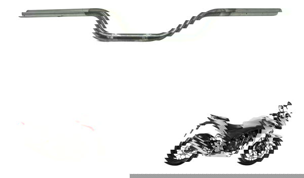 Guidão Empenado Paralelo Honda Cb 500 F 14-15 Prateado