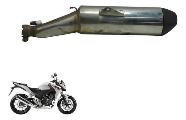 Ponteira Escape C/ Detalhes Honda Cb 500 F 14-15 Original