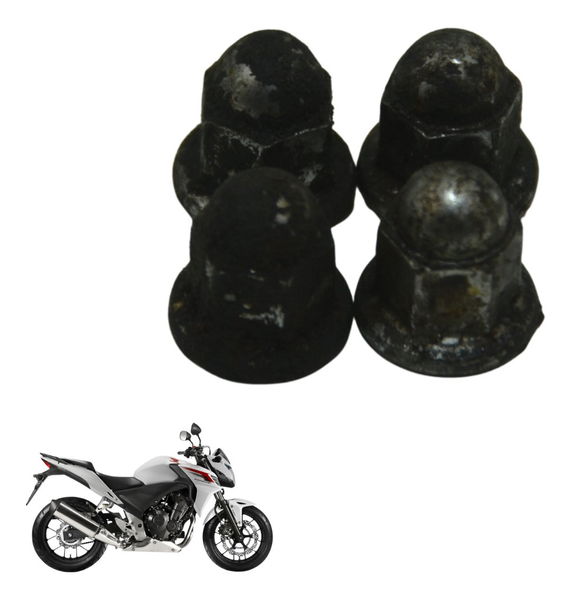 Jogo Porca Curva Escape Honda Cb 500 F 14-15 Original