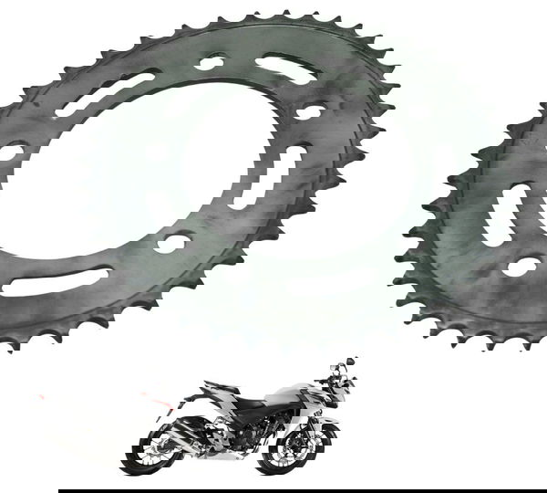 Coroa 41 Dentes Honda Cb 500 F 14-15 Original Prateado