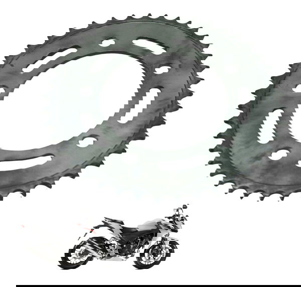 Coroa 41 Dentes Honda Cb 500 F 14-15 Original Prateado