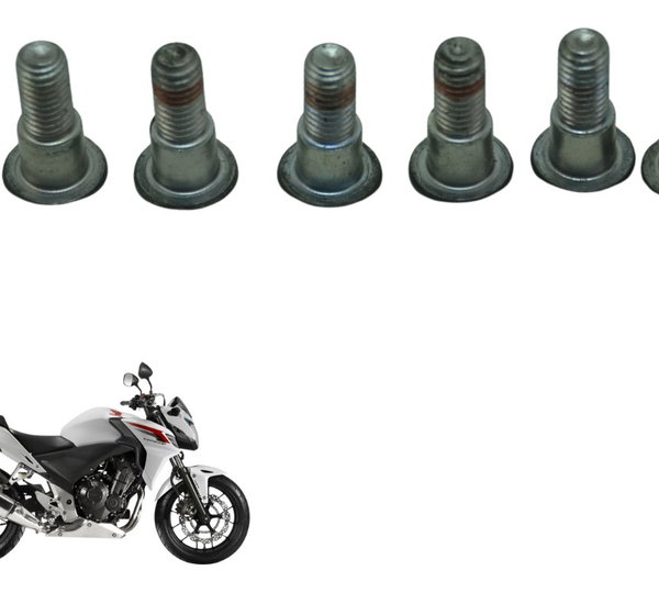Jogo Parafuso Disco Dianteiro Honda Cb 500 F 14-15 Original