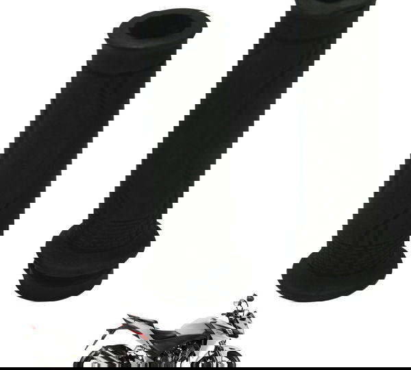 Par Manopla C/ Detalhes Honda Cb 500 F 14-15 Original Preto