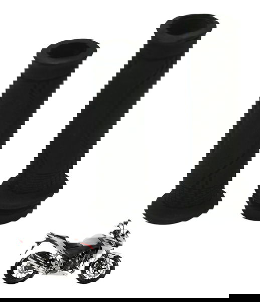 Par Manopla C/ Detalhes Honda Cb 500 F 14-15 Original Preto