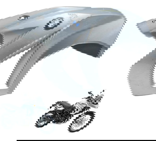 Carenagem Lateral Esq C/detal Bmw F 650 Gs 09-12 Original Cinza