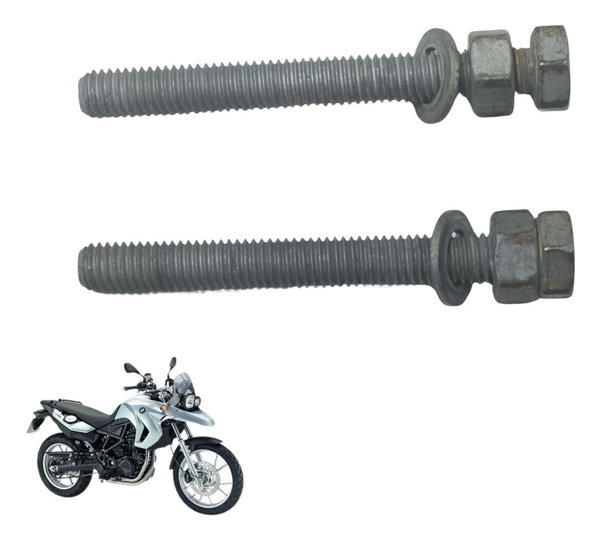 Par Parafuso Esticador Corrente Bmw F 650 Gs 09-12 Original