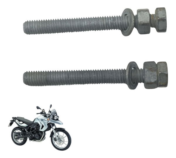 Par Parafuso Esticador Corrente Bmw F 650 Gs 09-12 Original