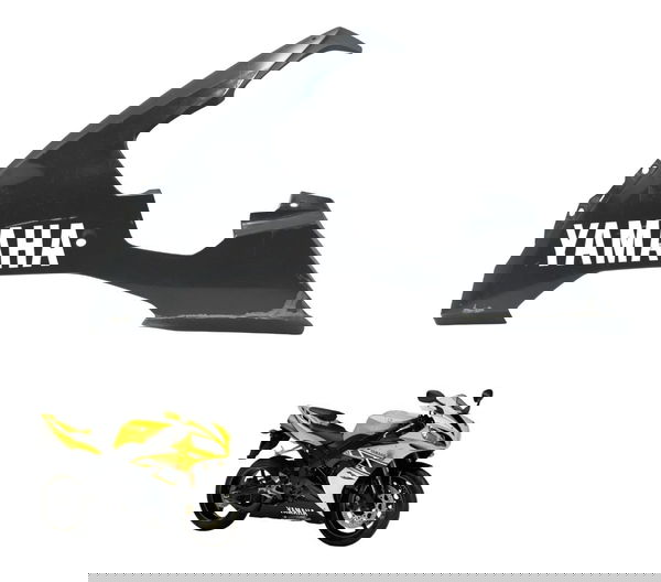Spoiler Esquerdo C/detalhes Yamaha Yzf R1 04-06 Original