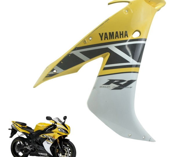Carenagem Lateral Dir C/detal Yamaha Yzf R1 04-06 Original Amarelo