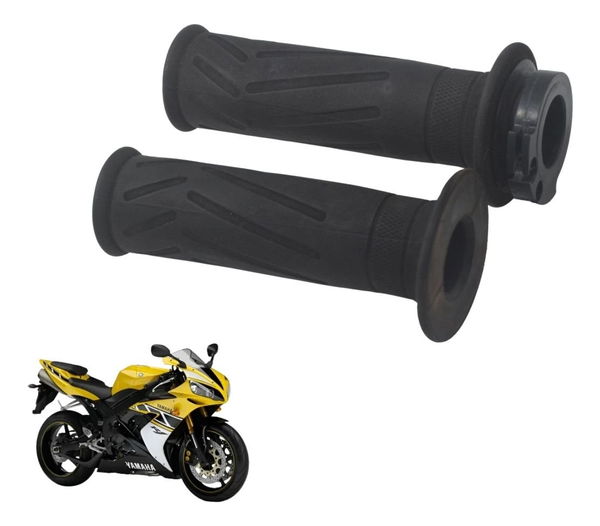 Par Manoplas Yamaha Yzf R1 04-06 Original Preto