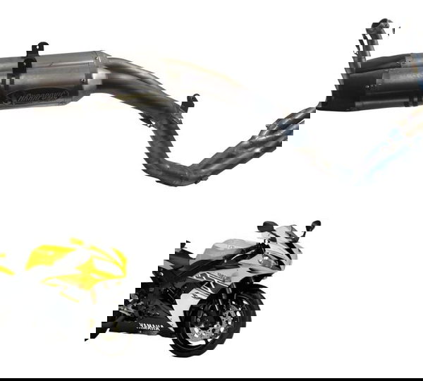 Escapamento Completo Full Akarapovi Yamaha Yzf R1 04-06