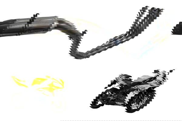 Escapamento Completo Full Akarapovi Yamaha Yzf R1 04-06